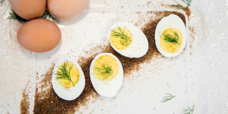 Smoked Redmond Salt deviled eggs recipe